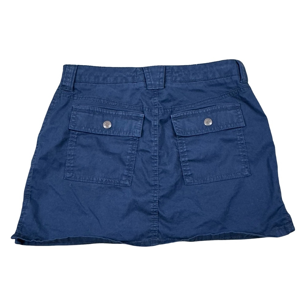 Vintage Y2K Abercrombie & Fitch Navy Blue Button Front Mini Skirt Size XXS - Picture 3 of 4